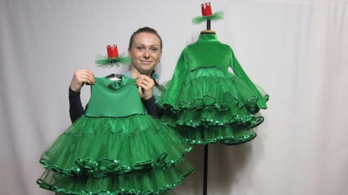 Vestido de espiga de bricolaje para niñas