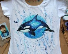 dolphin on a t-shirt