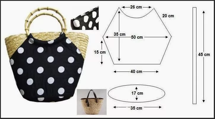 pattern 3 mga beach bag 