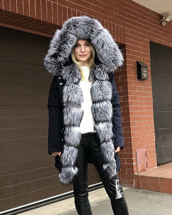 parka con piel