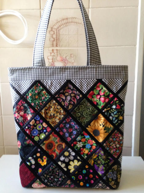 bolsas de praia em patchwork