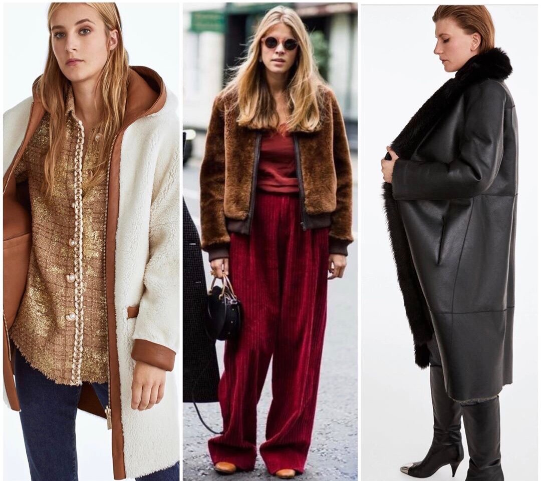 Which sheepskin coats make a woman fashionable in winter 2020