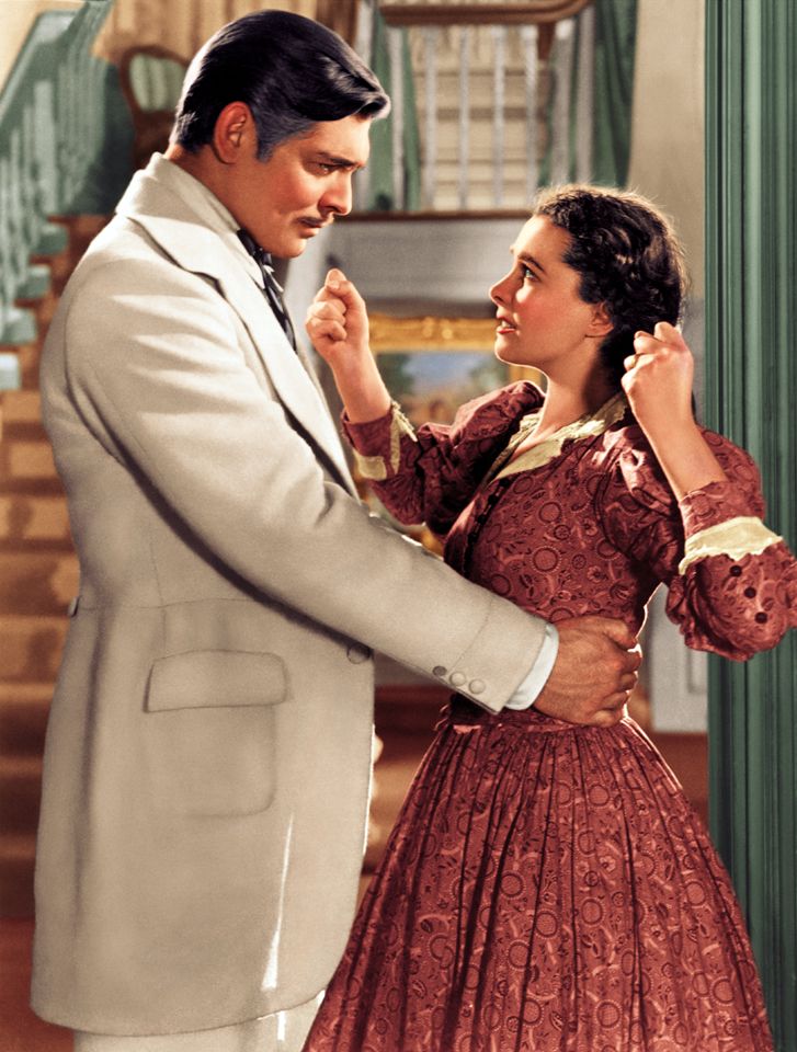 Rhett Butler e Scarlett.