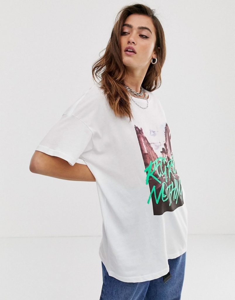 Oversized T-shirt.