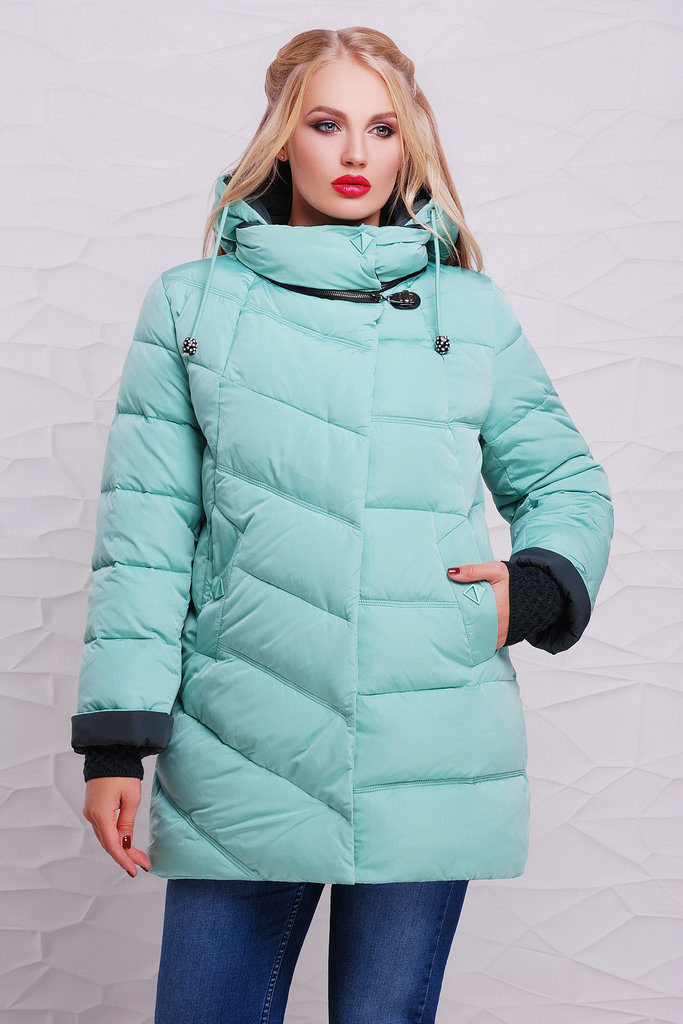 Mint down jacket.