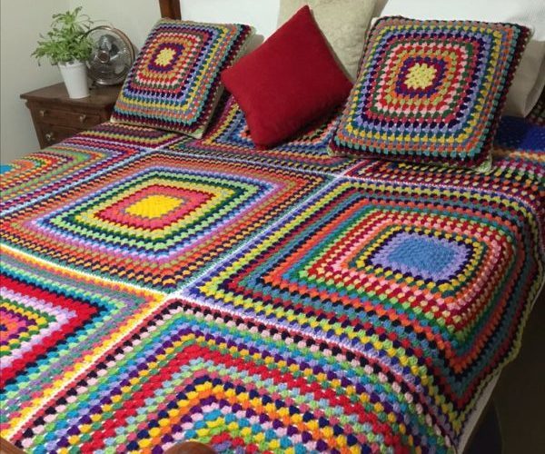 Crochet bedspread