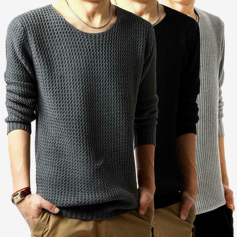 Black and gray sweaters.