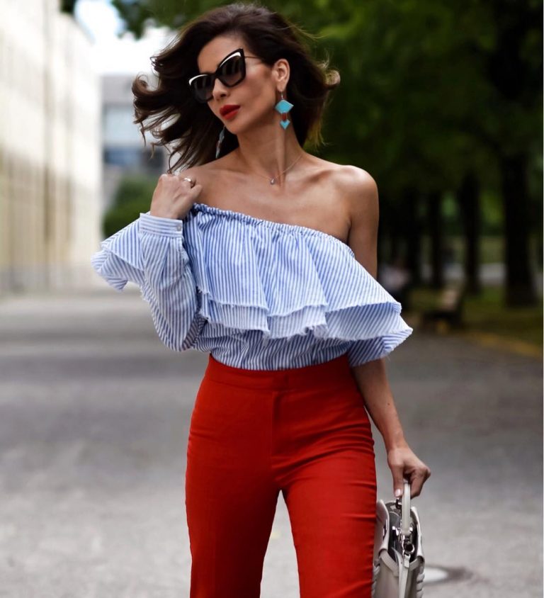 off shoulder blouse