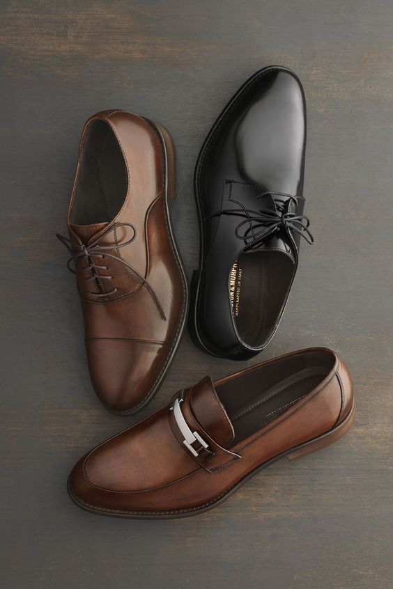 Leather men's shoes.