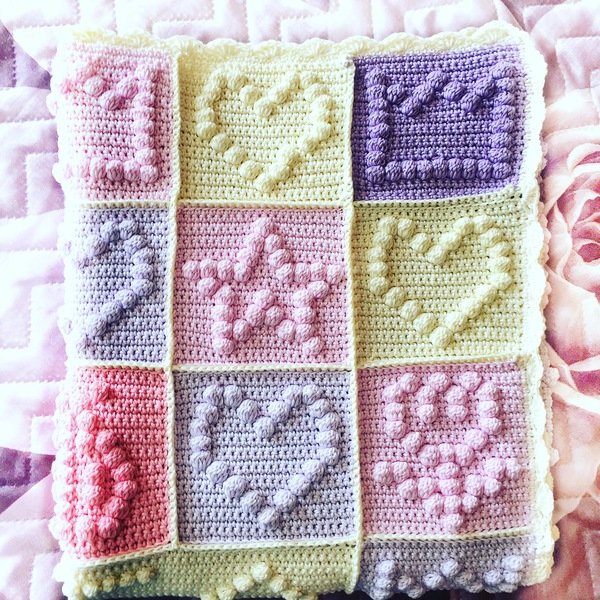 Crochet bedspread