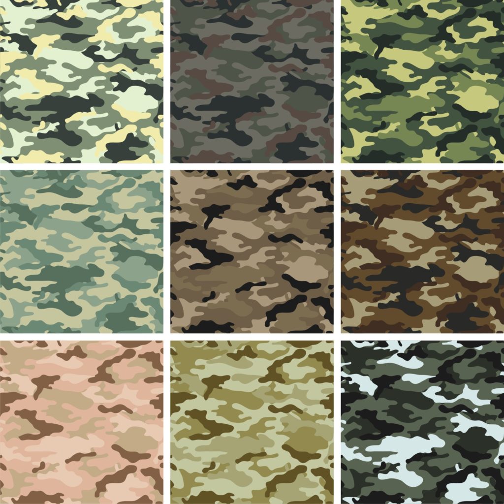 Camouflage palette.