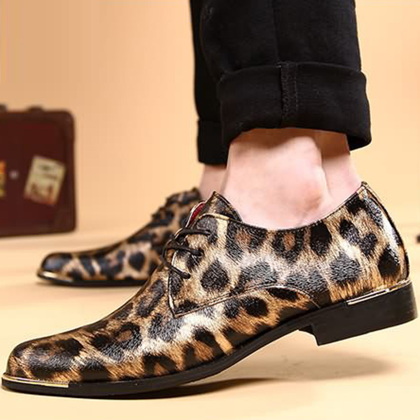 Leopard print shoes.