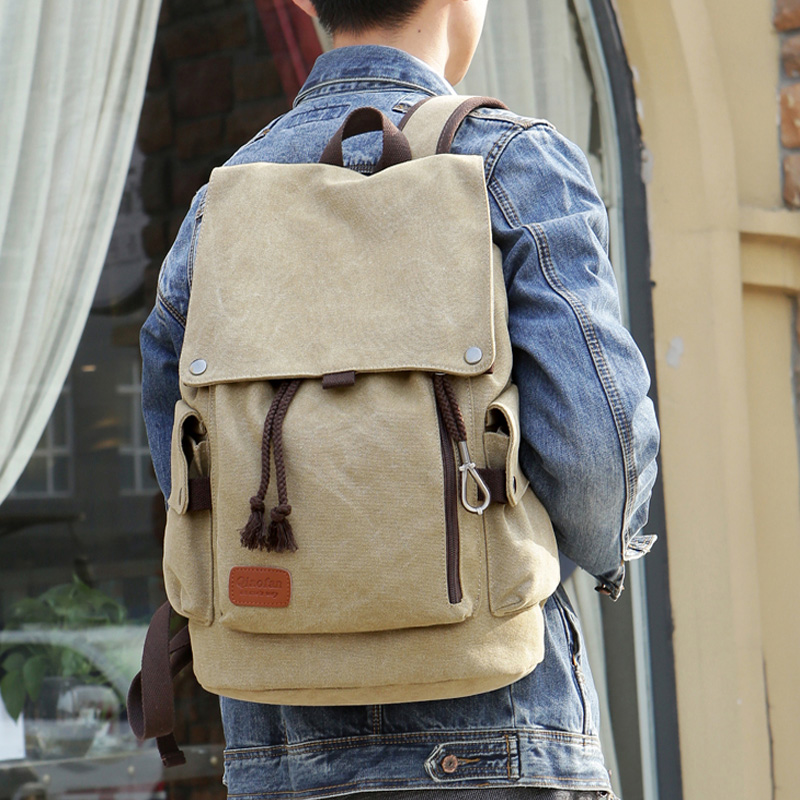 Textile backpack.