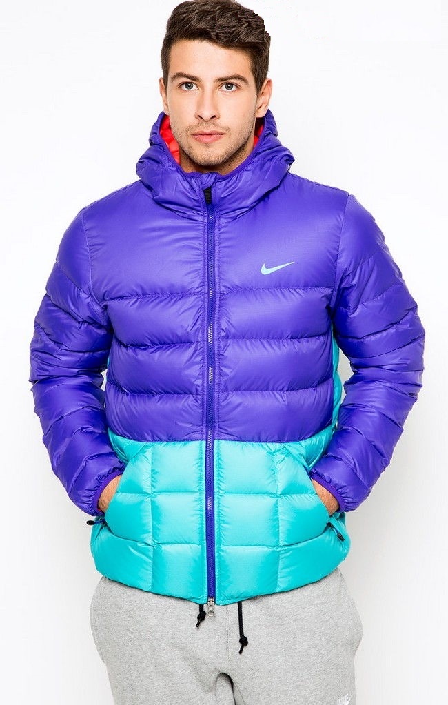 Bright sports down jacket. 