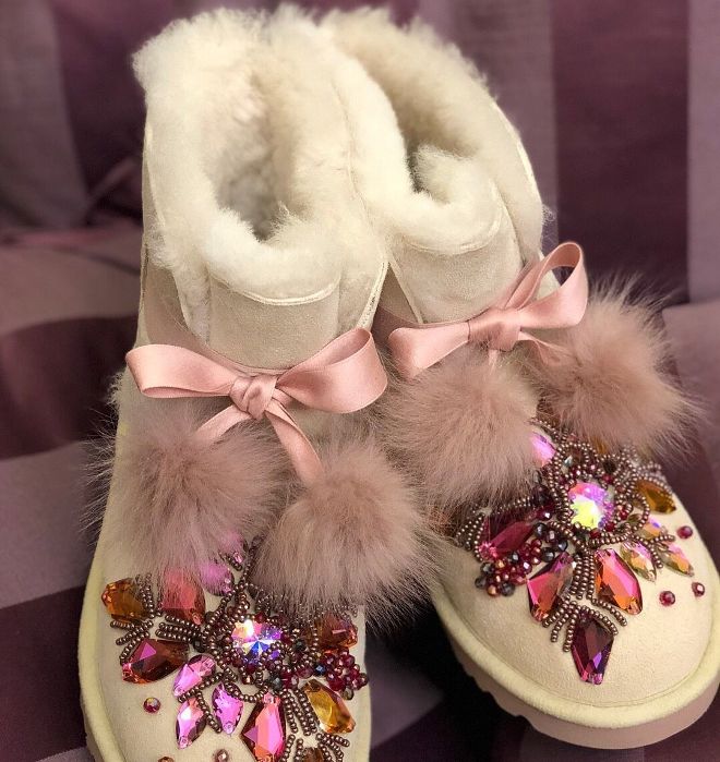 ugg boots with decoration