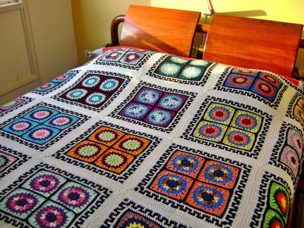 Crochet bedspread