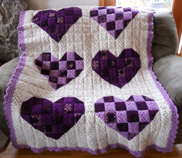 Crochet bedspread