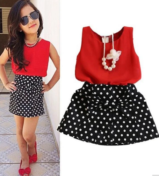 dengan skirt polka dot