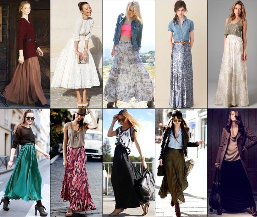 Long skirts.