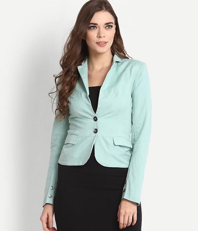 Mint jacket.