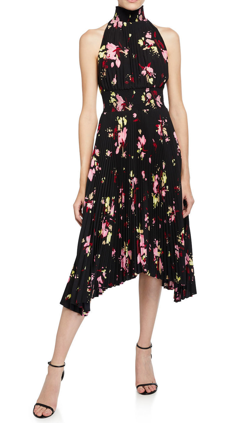 Vestido con estampado floral.