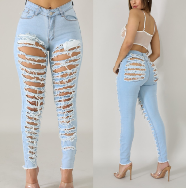 jeans déchirés