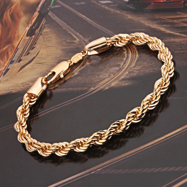 Gold men's bracelet.