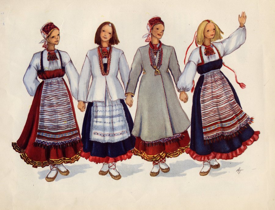 Nationaltracht der Karelier