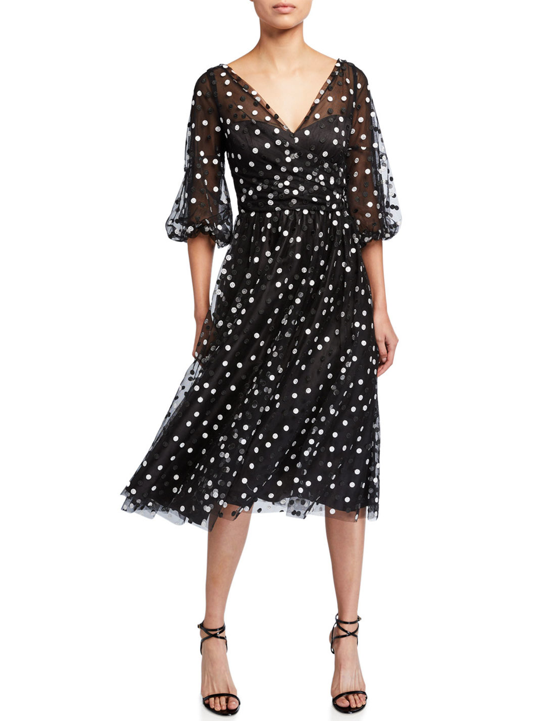 Polka dot dress.