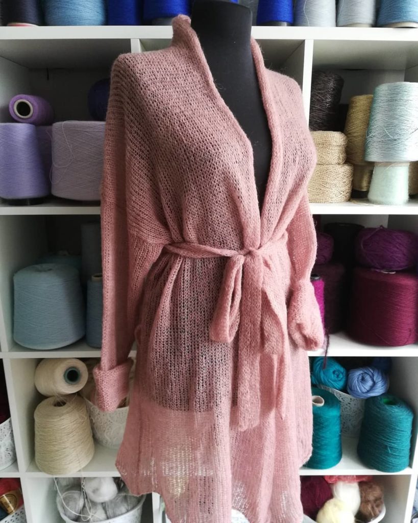 cardigan de malha feminino