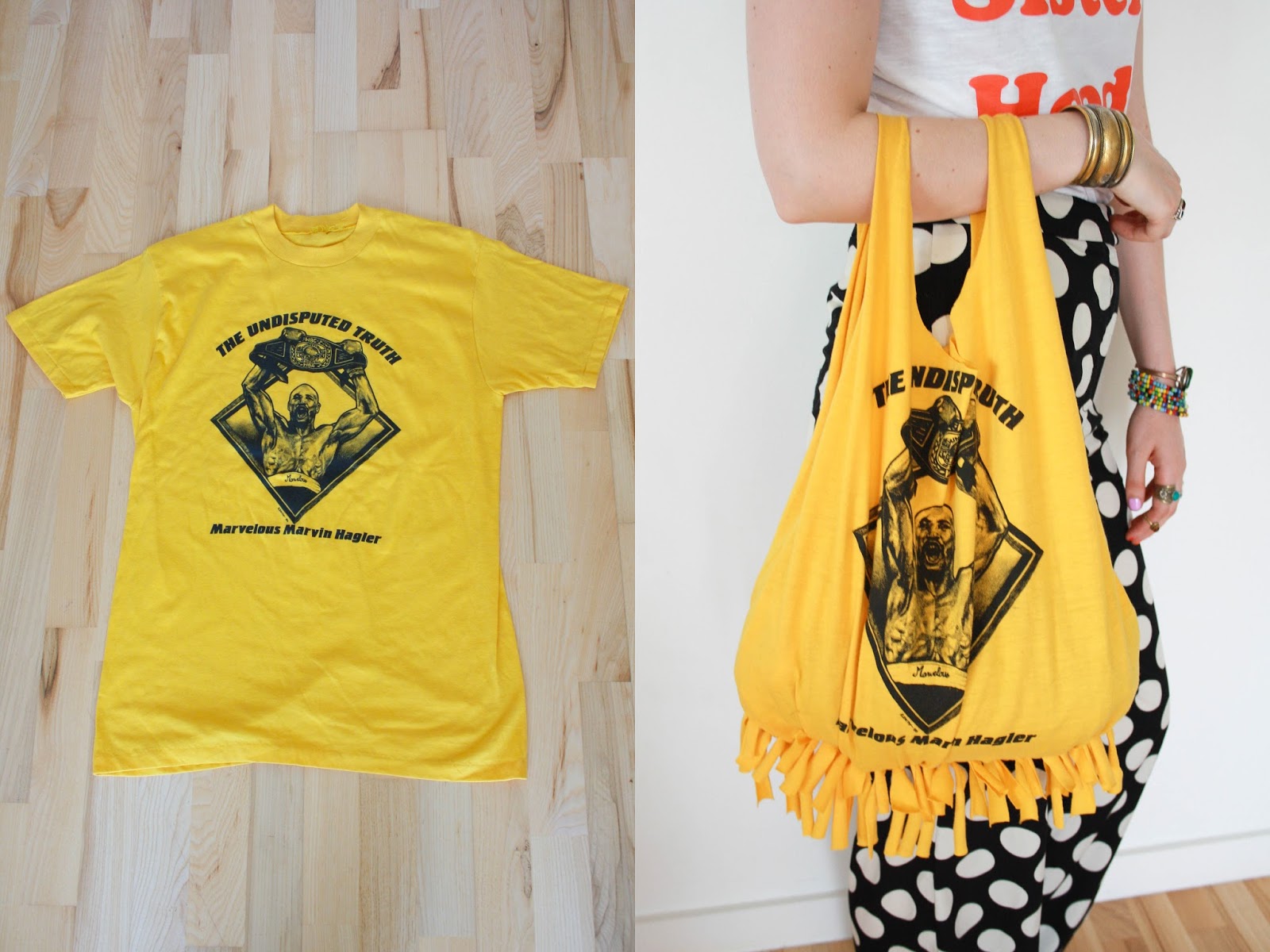 Bolso camiseta amarillo