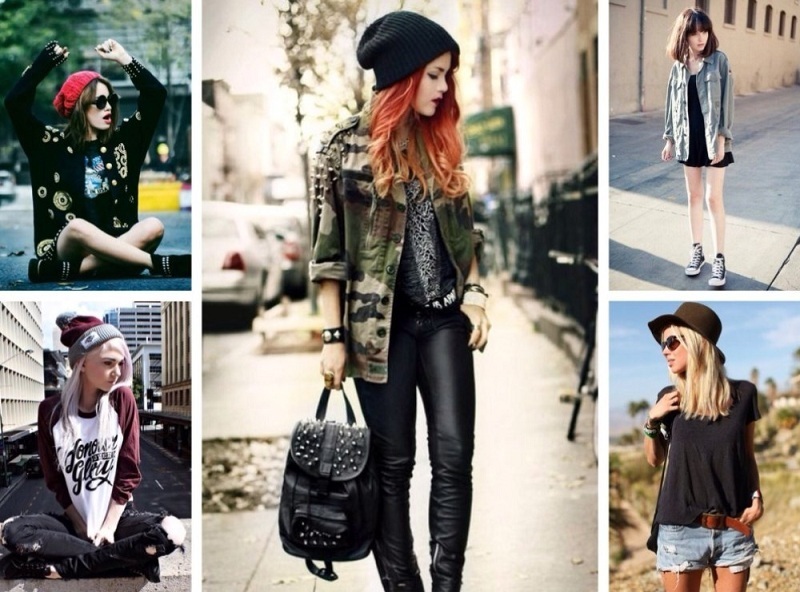 Exemples de style grunge.