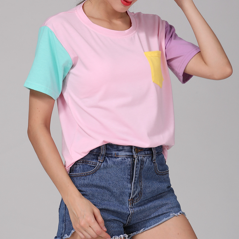 T-shirt color block