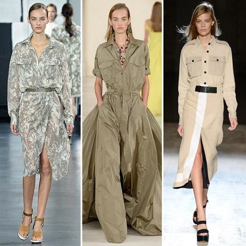 Examples of safari dresses.