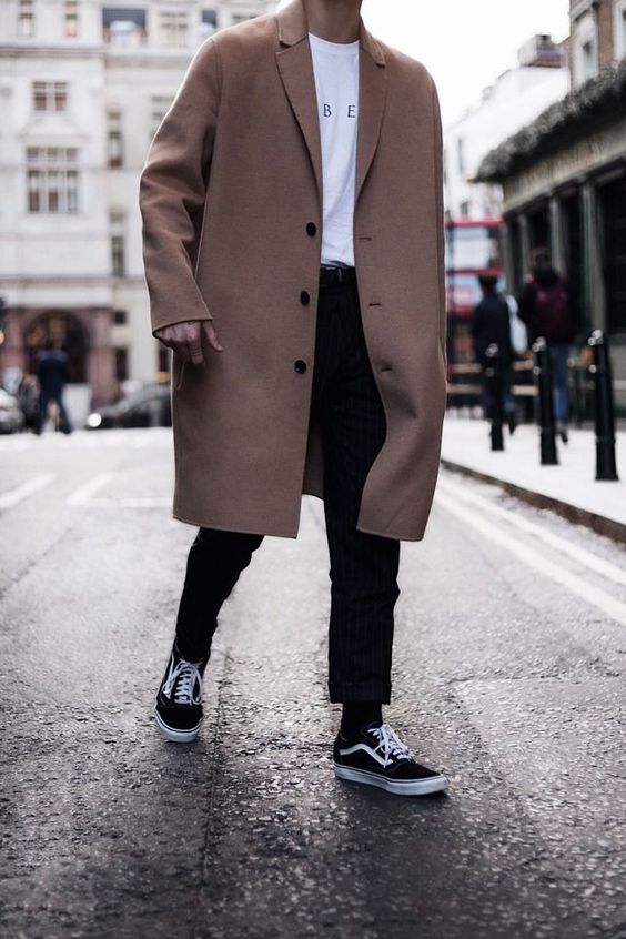 Oversized coat for men.