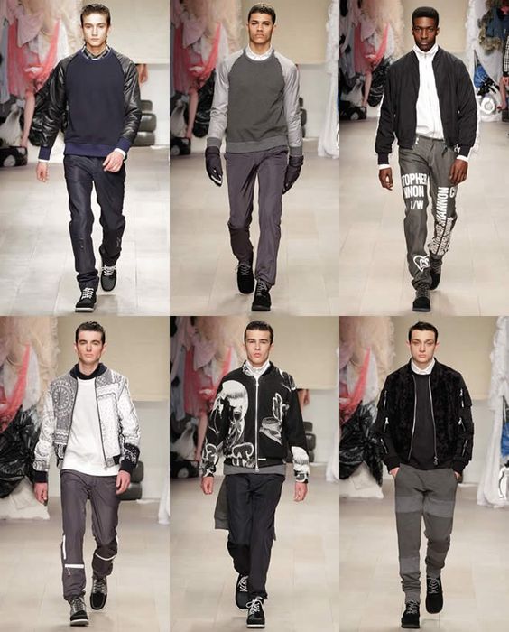 Estilo ng sports sa catwalk.