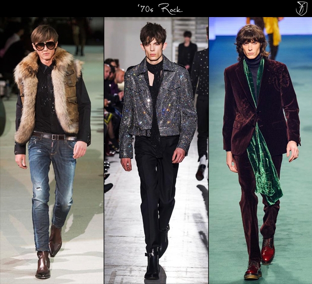 Looks glamourosos masculinos.