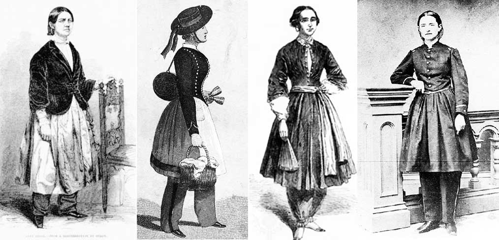 Roupas para atividades ao ar livre do século XIX.