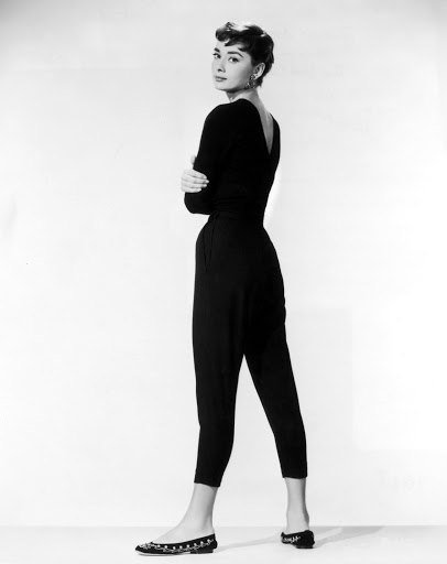 Audrey Hepburn capri pükstes