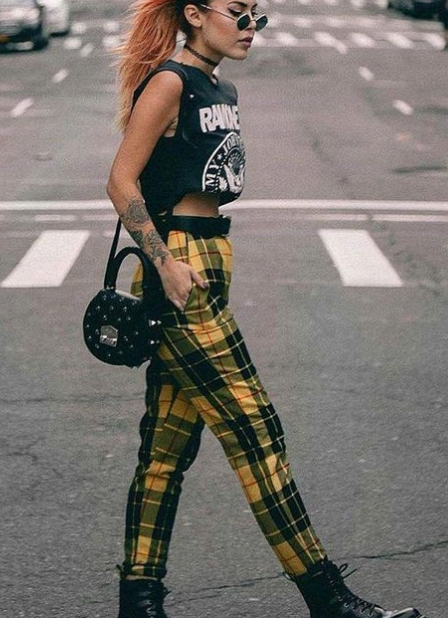 plaid pants