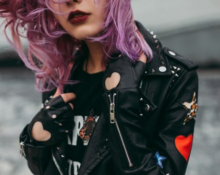 chaqueta de cuero punk