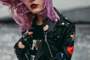 chaqueta de cuero punk