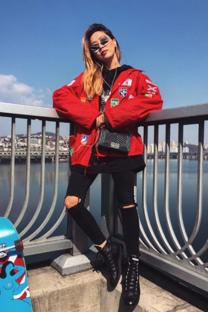 red jacket