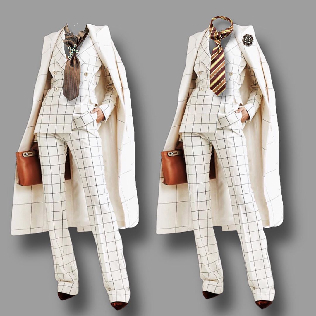 White check suit