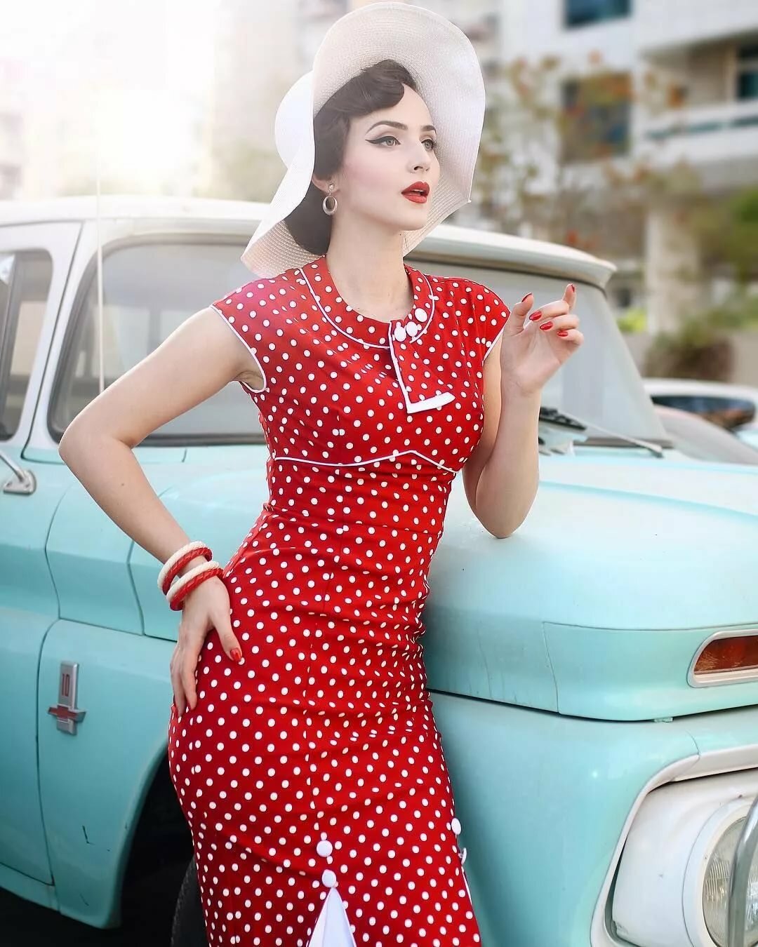 retro polka dots