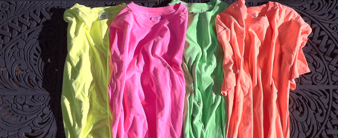 T-shirts fluo