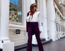 High waist trousers