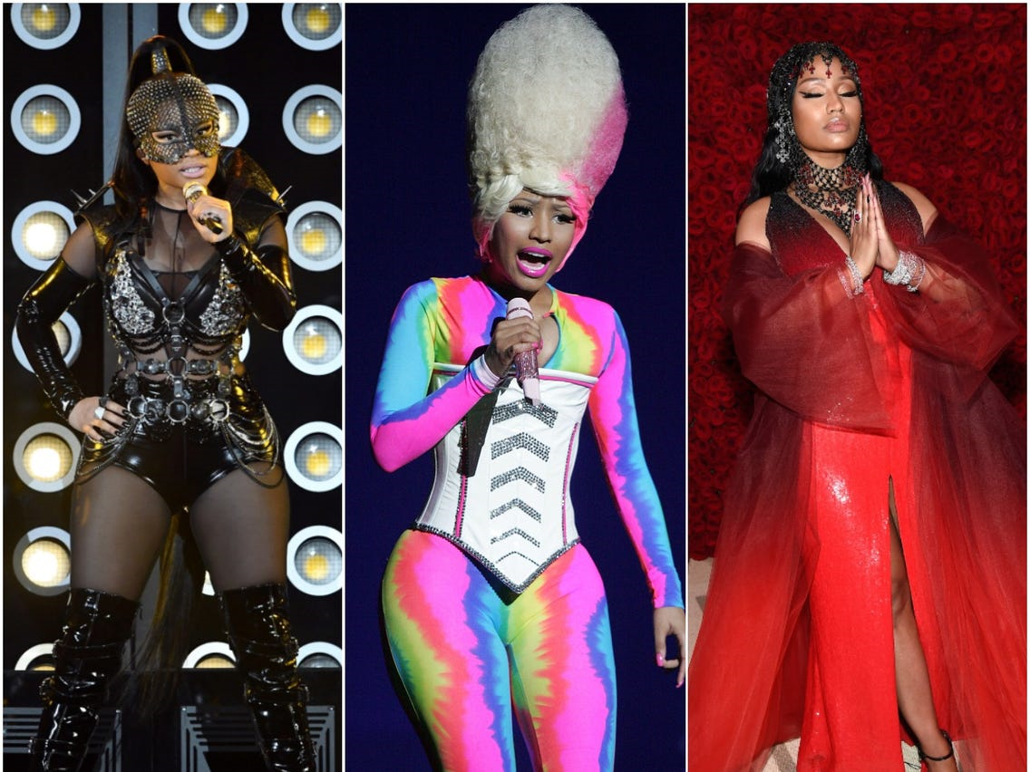 Los diferentes estilos de Nicki Minaj