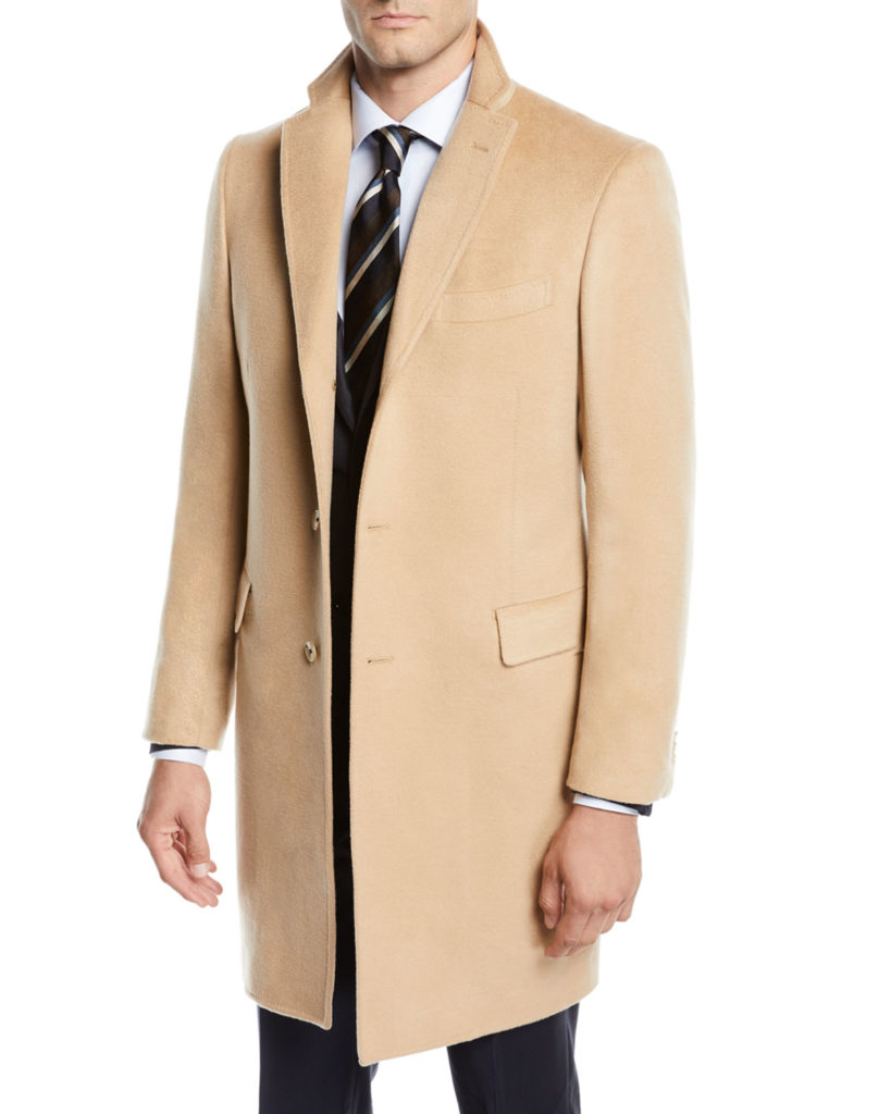 Cashmere coat.