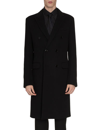 Classic black coat.